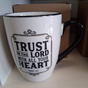 White Classic Mug — Proverbs 3:5