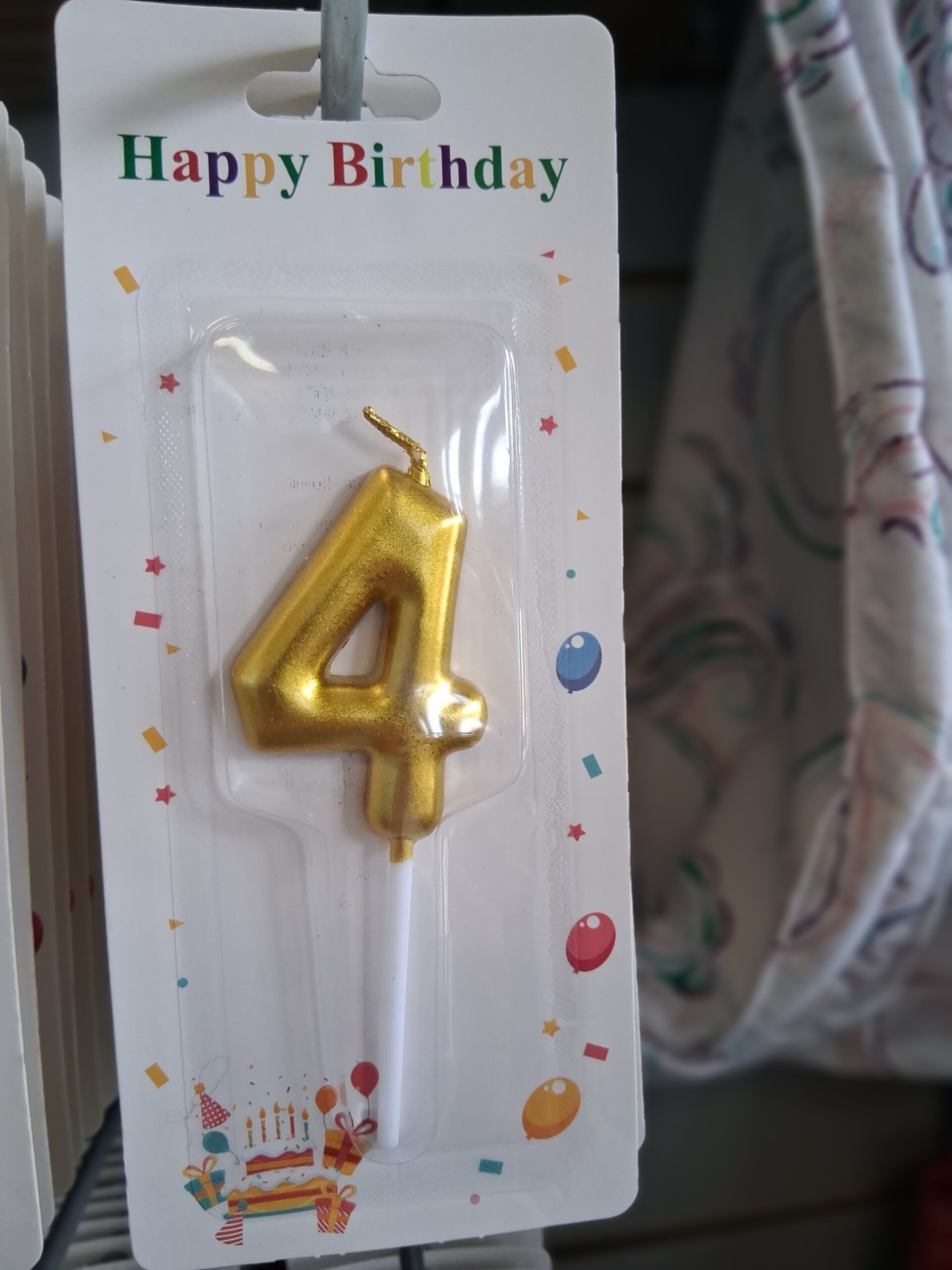 Gold Number Birthday Candle — Numbers 0 to 9 - Image 6