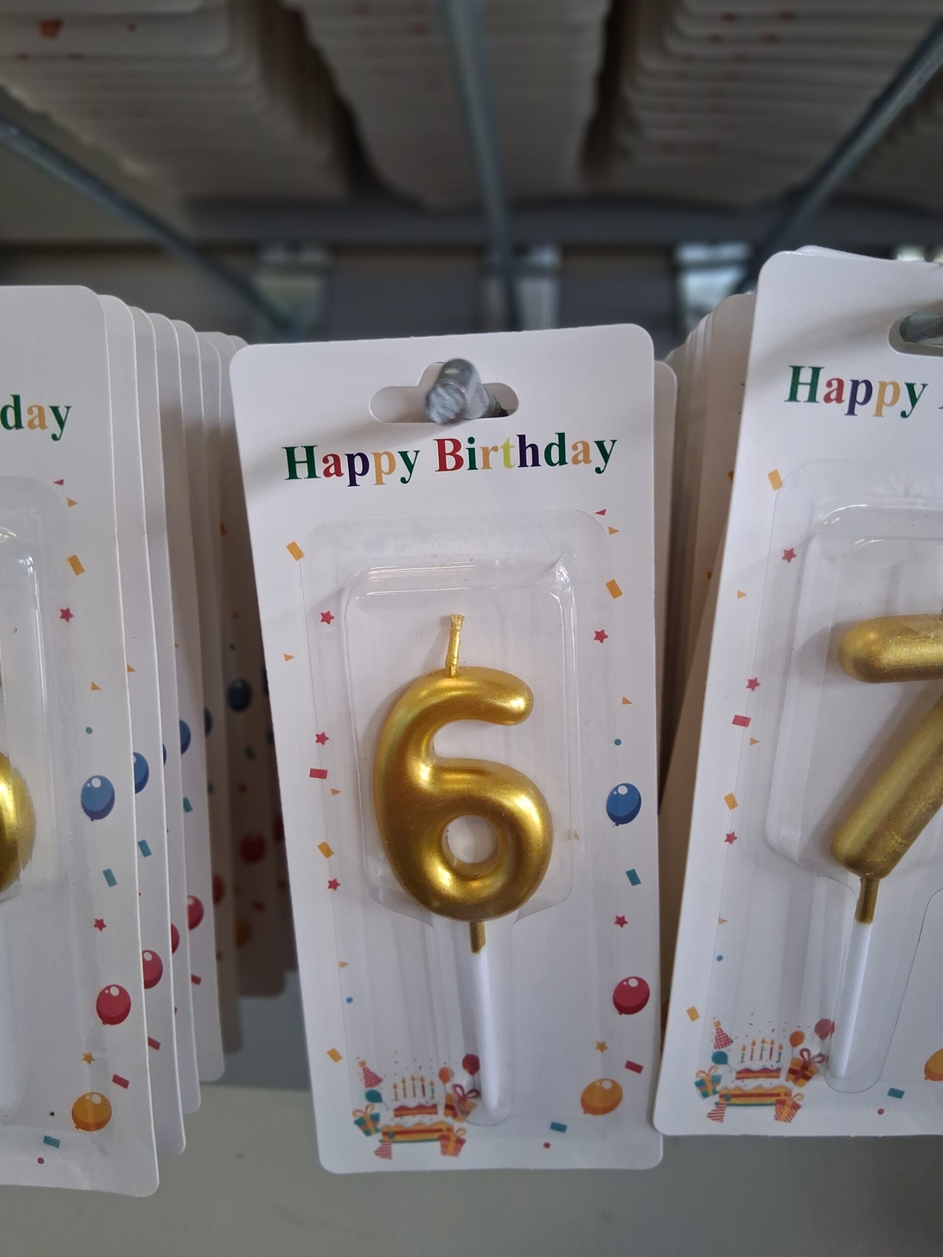 Gold Number Birthday Candle — Numbers 0 to 9 - Image 8