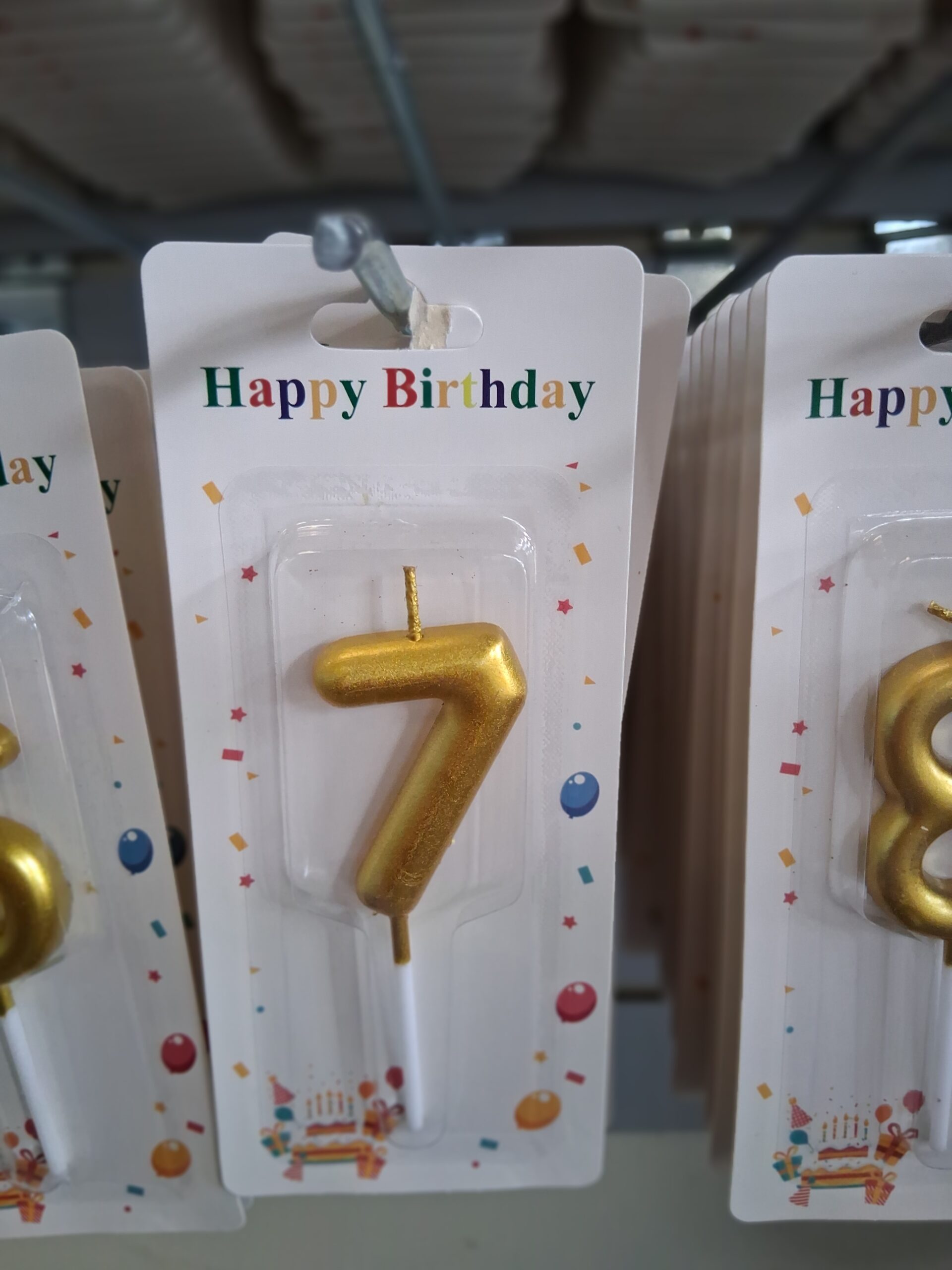 Gold Number Birthday Candle — Numbers 0 to 9 - Image 9