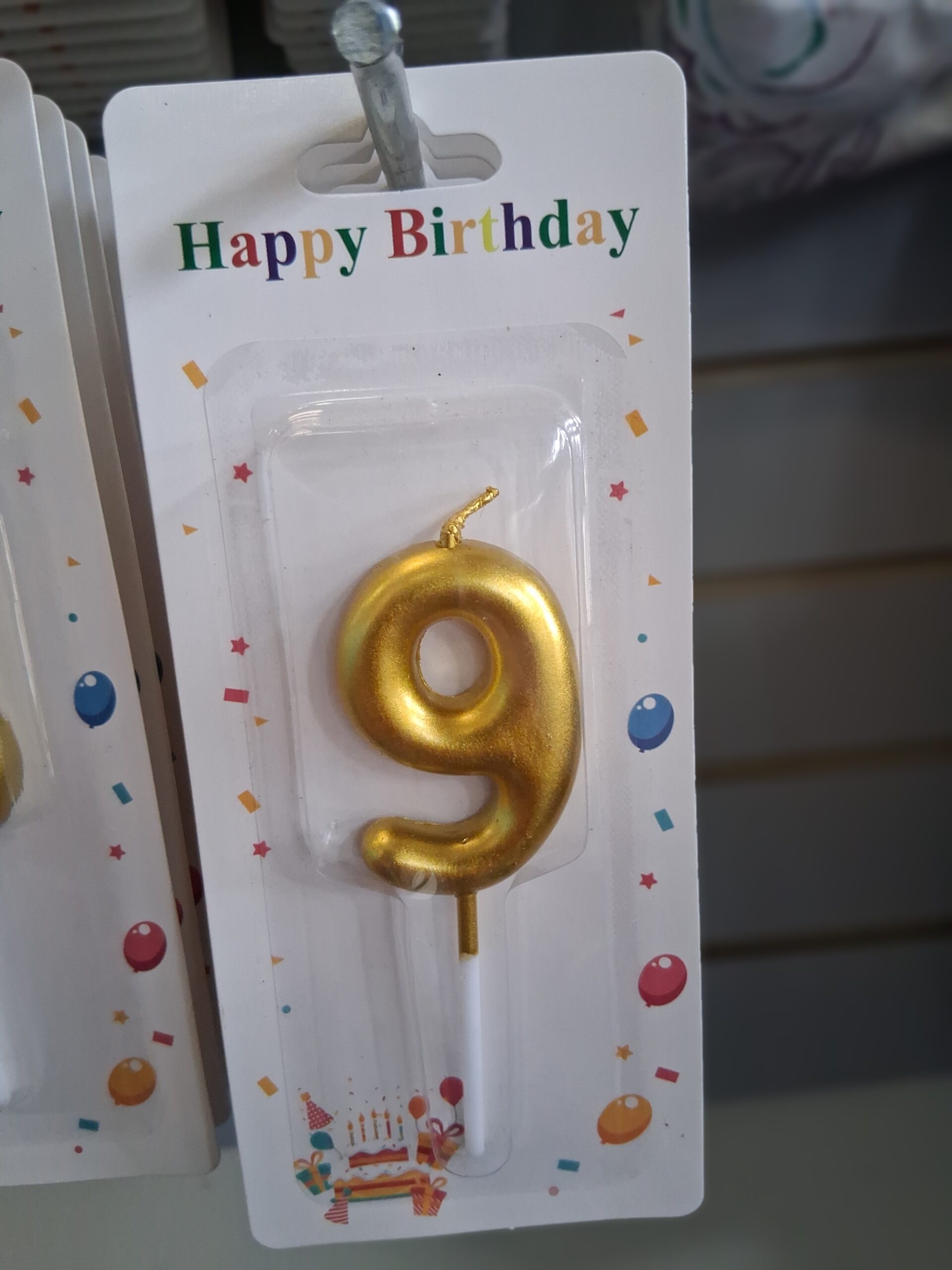 Gold Number Birthday Candle — Numbers 0 to 9 - Image 11