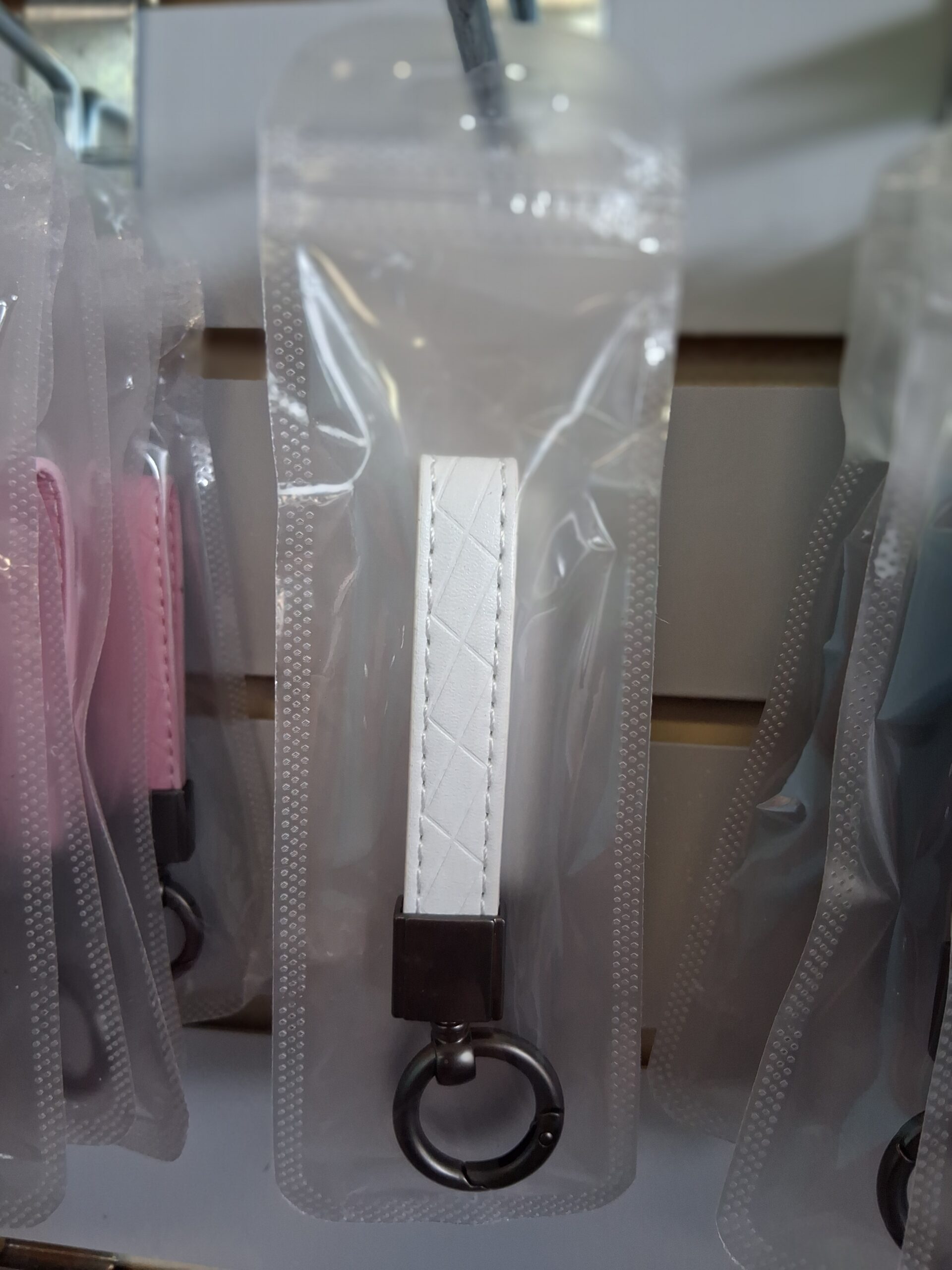 Quilted Leather Strap Keychain - Image 7
