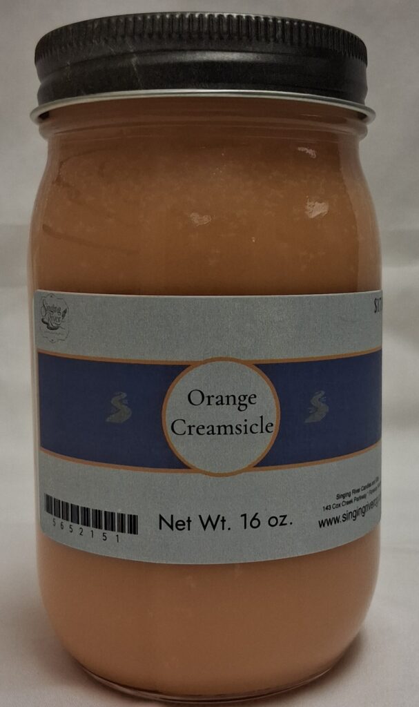 Singing River 16 oz Soy Wax Candle - Orange Creamsicle