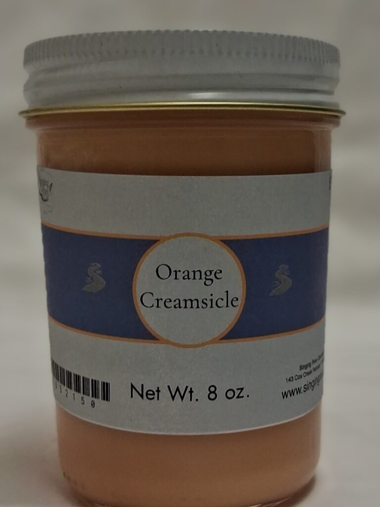 Singing River 8 oz Soy Wax Candle - Orange Creamsicle