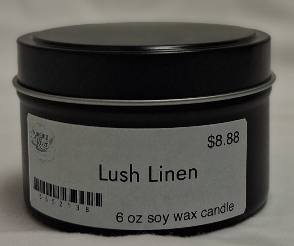 Singing River Candle - 6 oz - Lush Linen