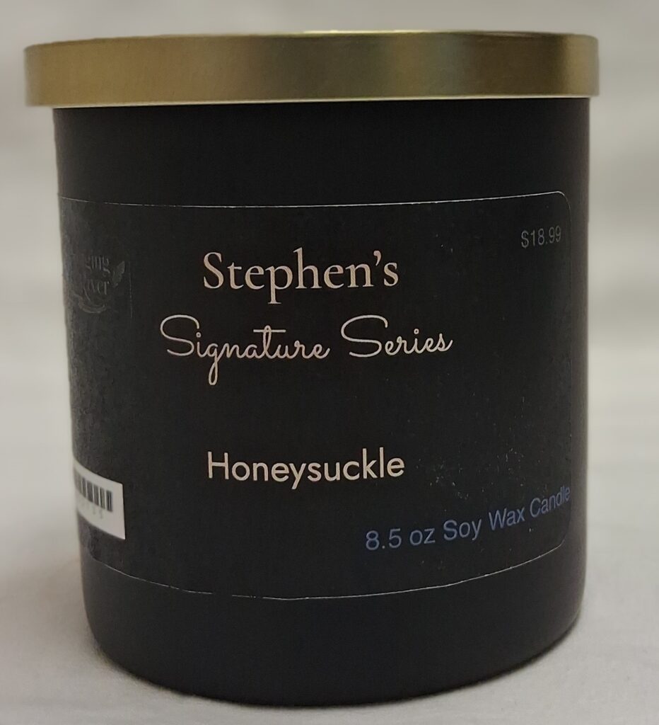 Stephen's Signature Series Candle - 8.5 oz Honeysuckle