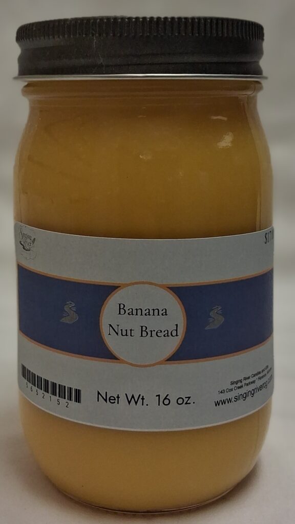 Singing River 16 oz Soy Wax Candle - Banana Nut Bread