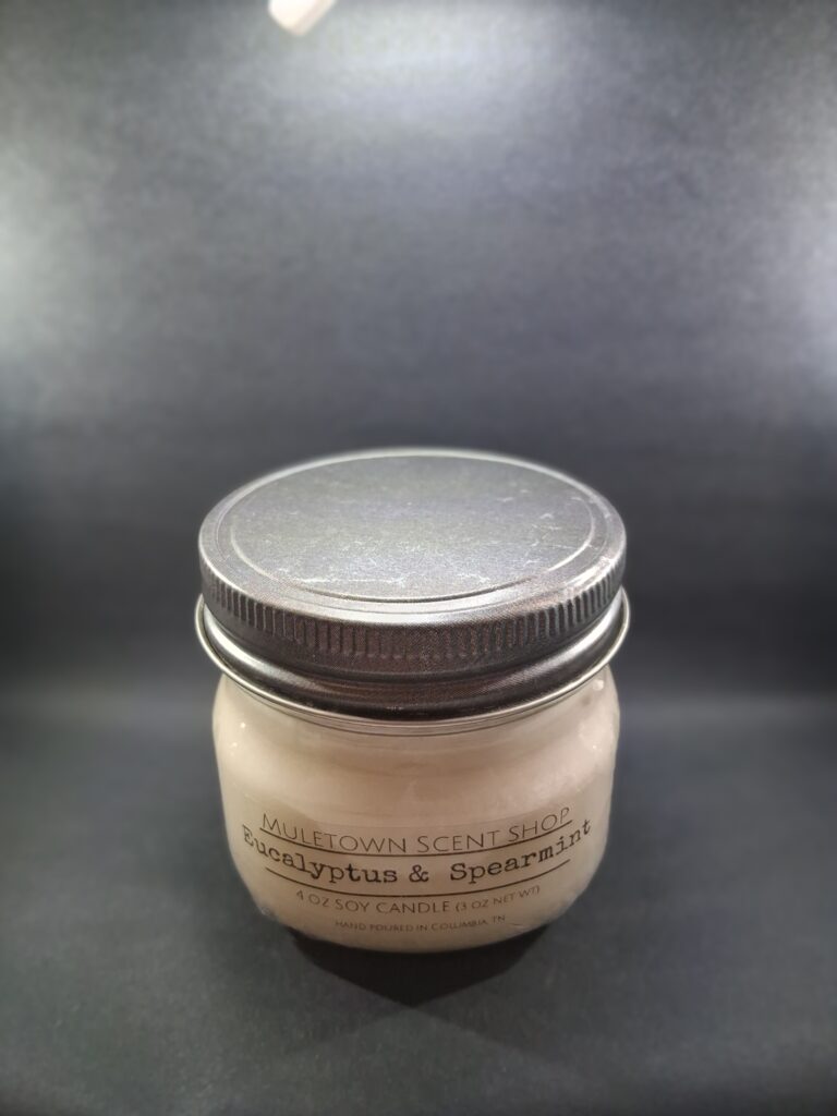 Muletown Scent Shop - Eucalyptus and Spearmint - 4 oz Candle