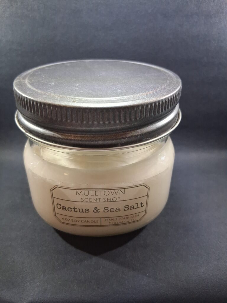 Muletown Scent Shop - Cactus and Sea Salt - 4 oz Candle