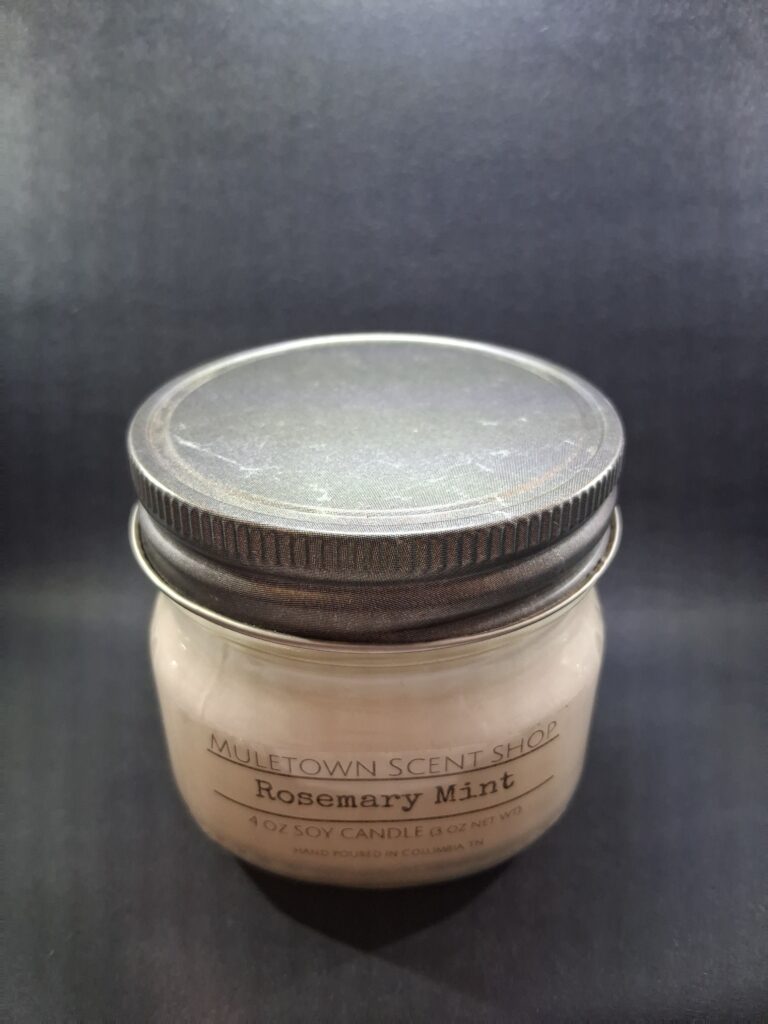 Muletown Scent Shop - Rosemary Mint - 4 oz Scented Candle
