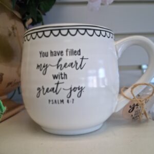 Psalm 4:7 Coffee Cup