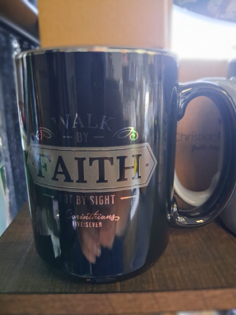 Christian Art - 2Cor. 5:7 Mug