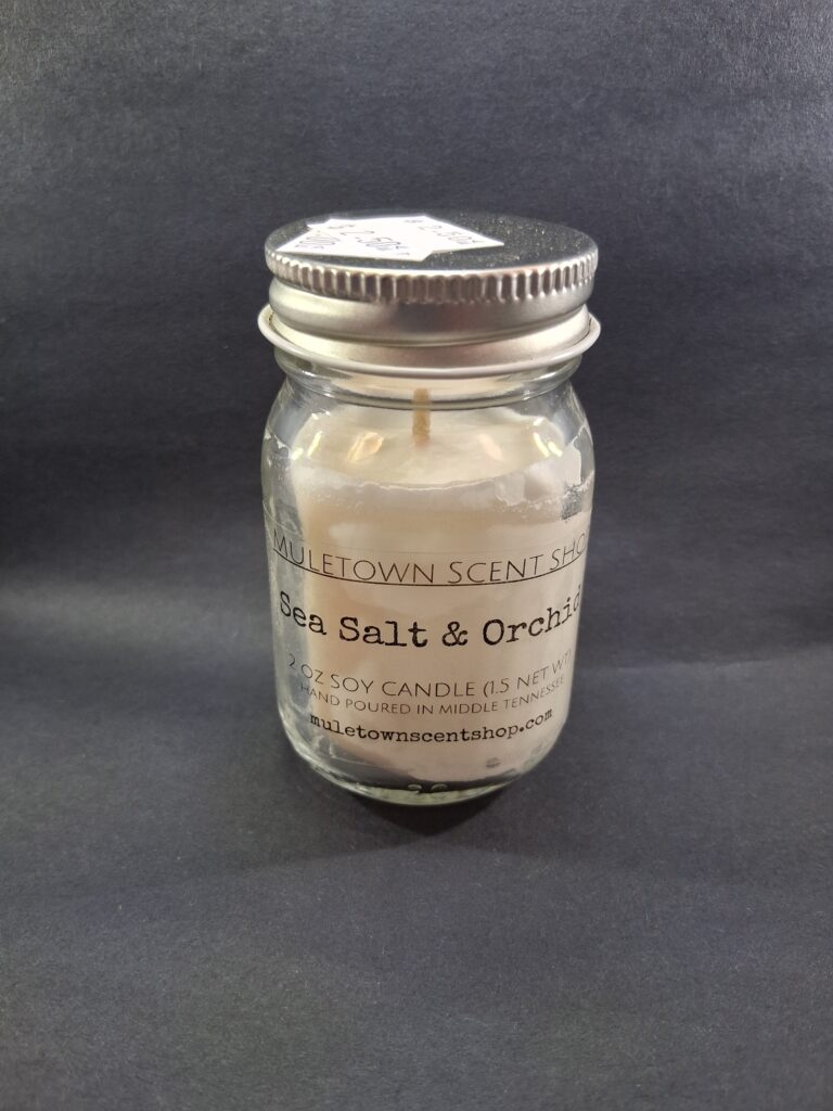 Muletown Scent Shop - Sea Salt and Orchid - 2 oz Candle