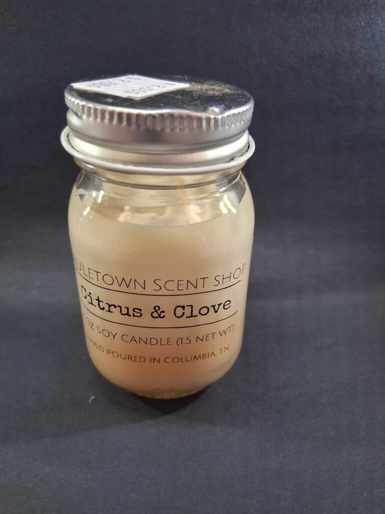 Muletown Scent Shop - Citrus and Clove - 2 oz Candle