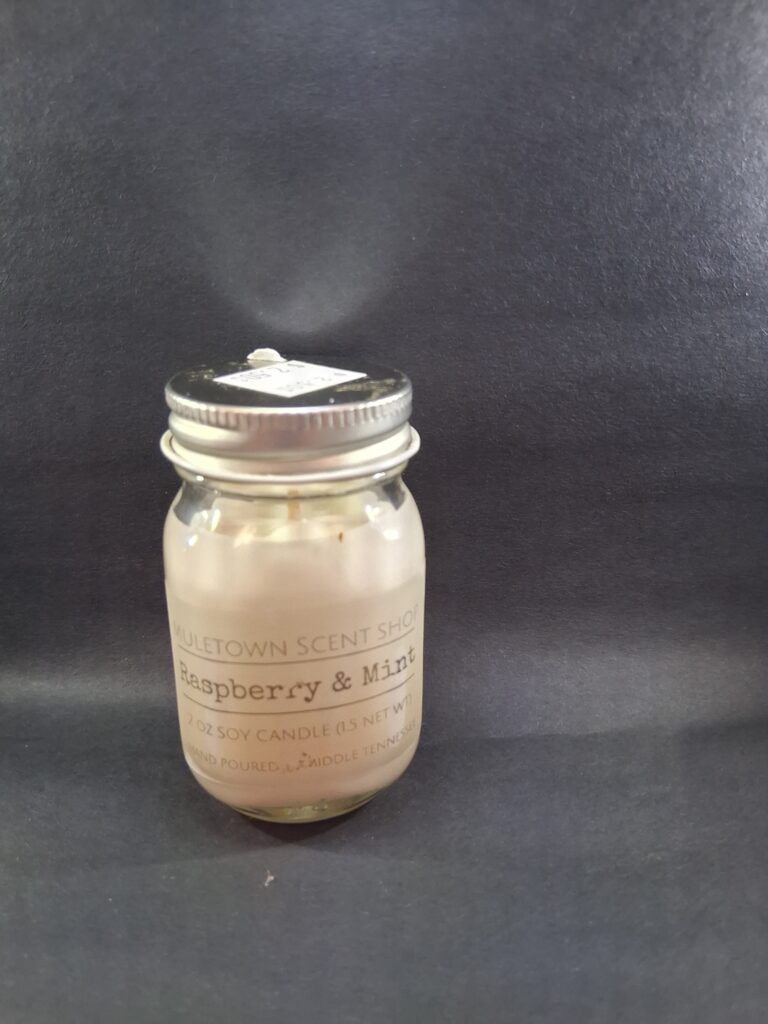 Muletown Scent Shop - Raspberry/Mint - 2 oz Candle