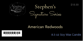 Stephen's Signature Series Candle - 8.5 oz American Redwoods