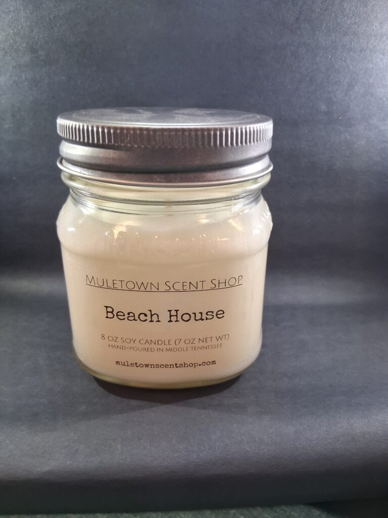 Muletown Scent Shop - Beach House - 8 Oz Candle