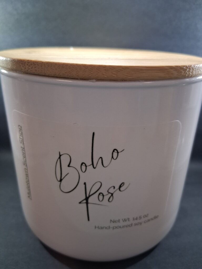 Muletown Scent Shop - 14 oz Candle - Boho Rose