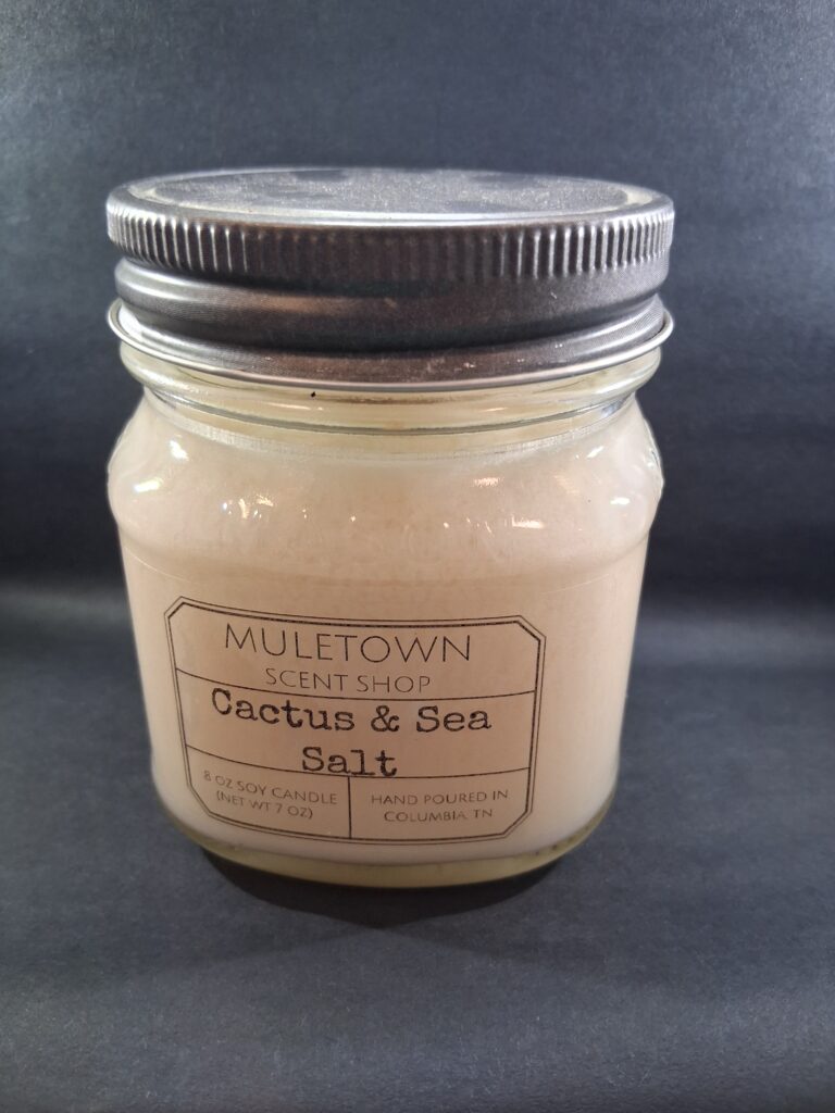 Muletown Scent Shop - Cactus and Sea Salt - 8 Oz Candle