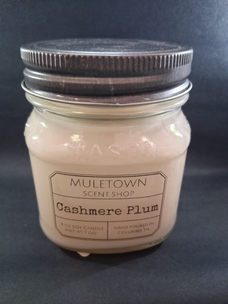 Muletown Scent Shop - Cashmere Plum - 8 Oz Candle