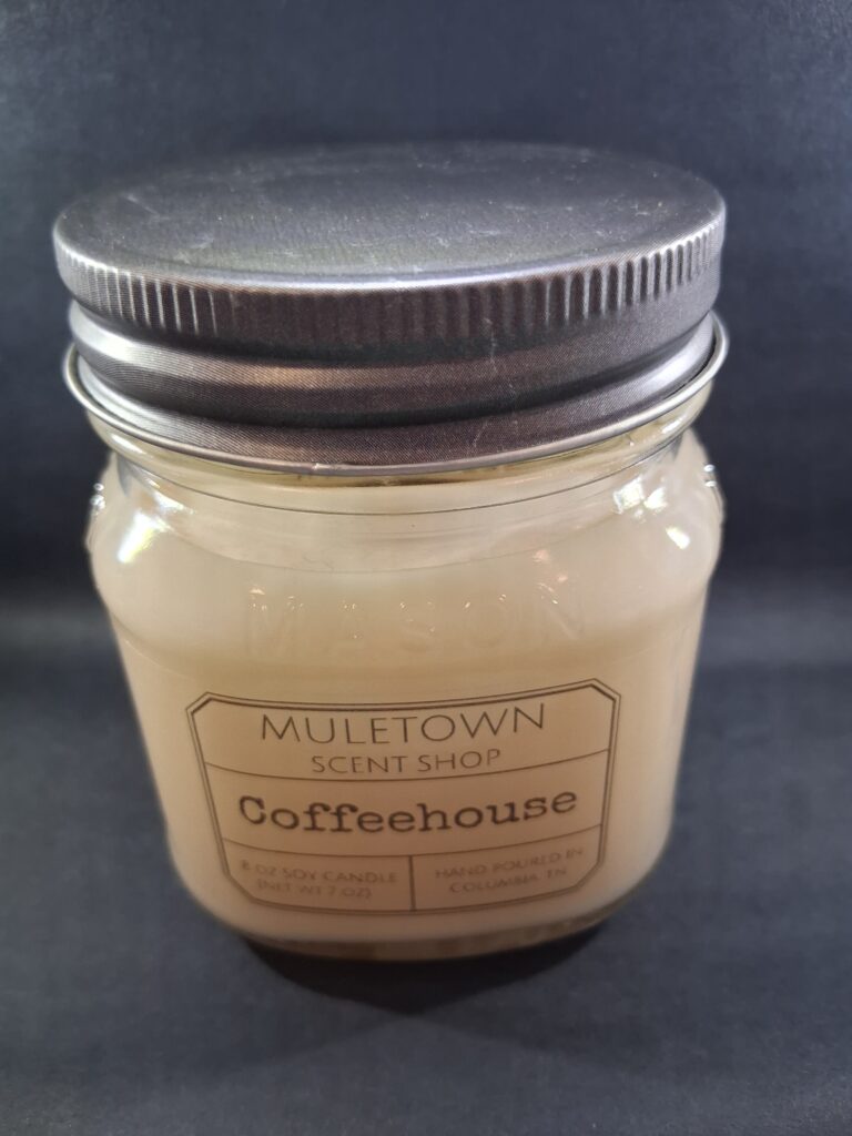 Muletown Scent Shop - Coffeehouse - 8 Oz Candle