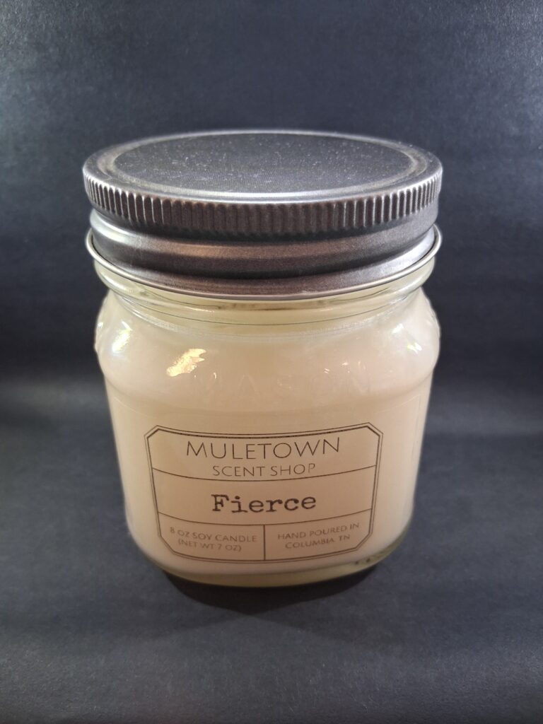 Muletown Scent Shop - Fierce - 8 Oz Candle