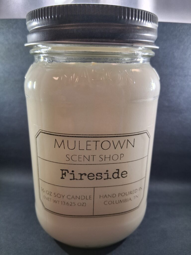 Muletown Scent Shop - Fireside - 16 oz Candle
