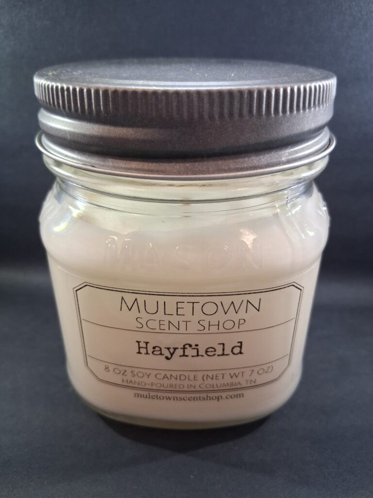 Muletown Scent Shop - Hayfield - 8 oz Candle