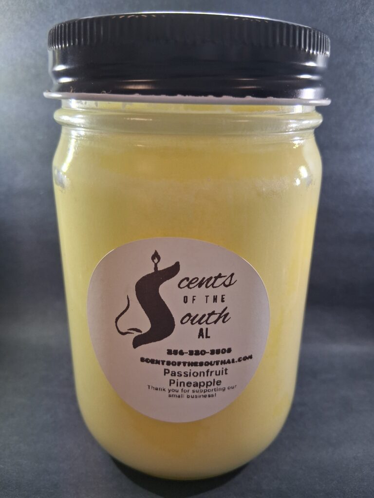 Scents of the South Jar Candle - Passionfruit Pineapple