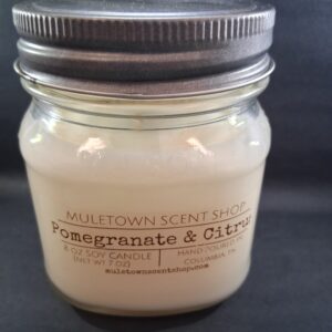 Muletown Scent Shop - Pomegranate and Citrus - 8 oz Candle