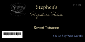 Stephen's Signature Series Candle - 8.5 oz Sweet Tobacco