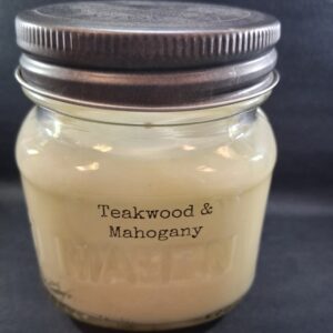 Muletown Scent Shop - Teakwood/Mahogany - 8 oz Candle