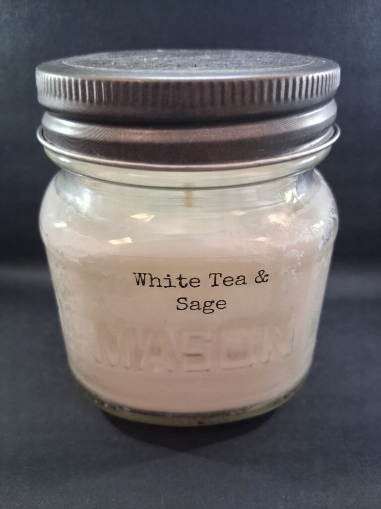 Muletown Scent Shop - White Tea and Sage - 8 oz Candle