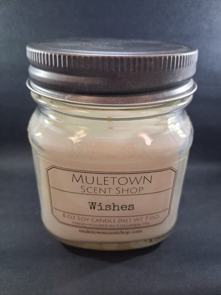 Muletown Scent Shop - Wishes - 8 oz Candle