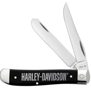 Case Harley Davidson Black Synthetic Smooth Mini Trapper